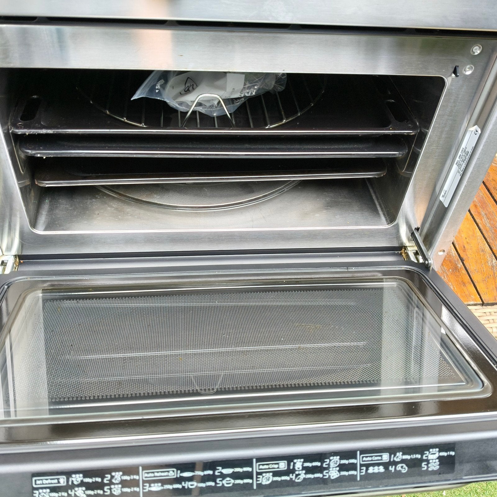 Whirlpool Inbouw Combimagnetron - AMW 520/IX, Ophalen, Combimagnetron, Zo goed als nieuw, Inbouw
