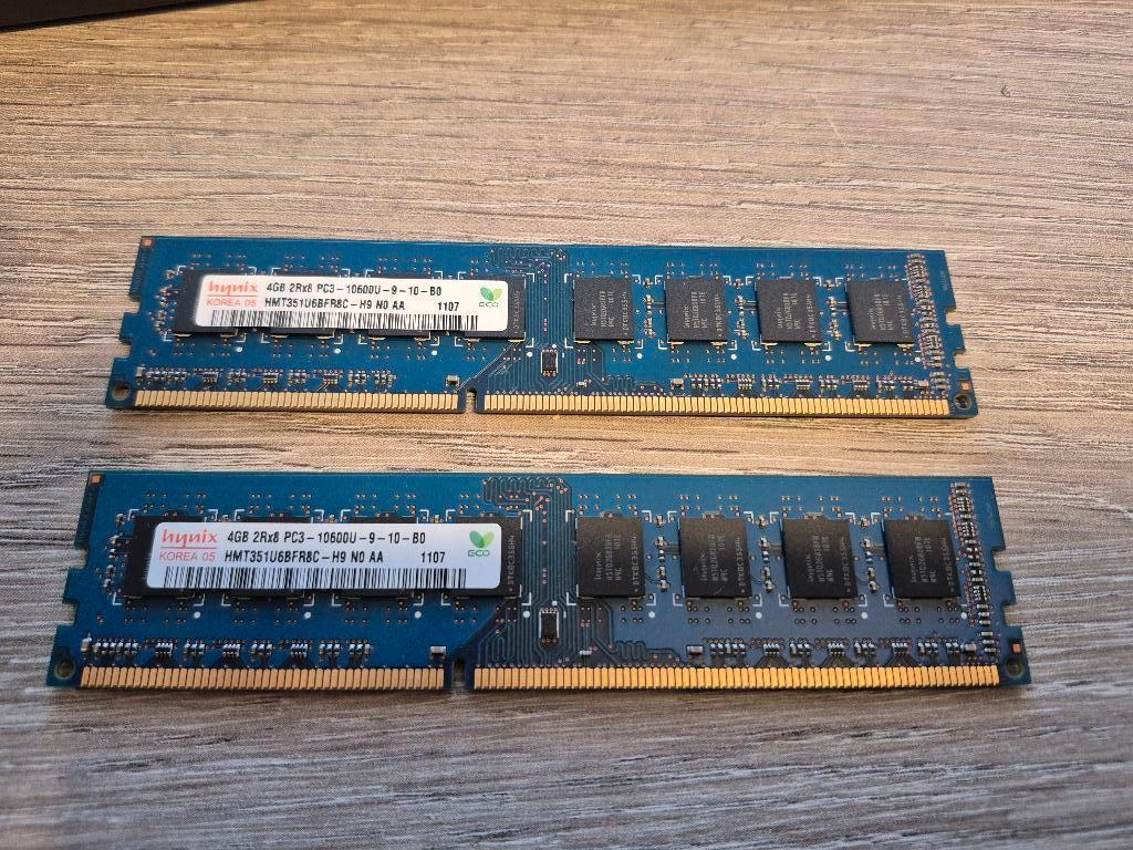 2x Hyrox 4GB RAM, Gebruikt, 8 GB, DDR3, Ophalen of Verzenden