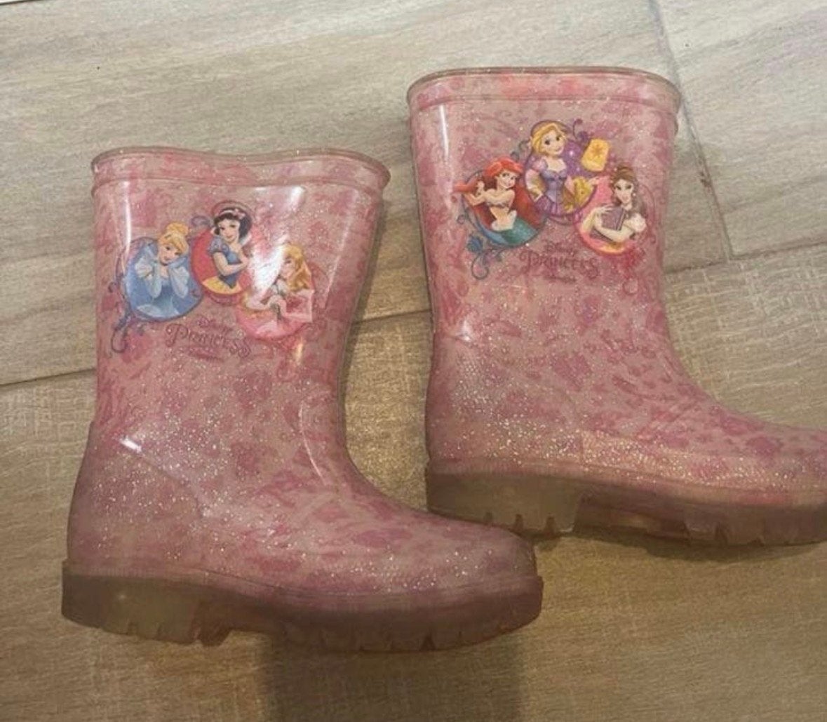 Disney Prinsessen Regenlaarzen Maat 25, Ophalen of Verzenden, Gebruikt, Meisje, Laarzen