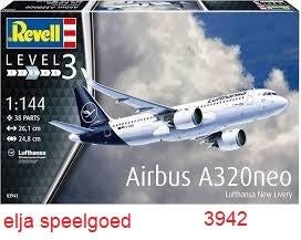 Revell 1:144 Airbus A320 NEO 3942 modelbouw Vliegtuig, 1:72 tot 1:144, Revell, Nieuw, Ophalen of Verzenden