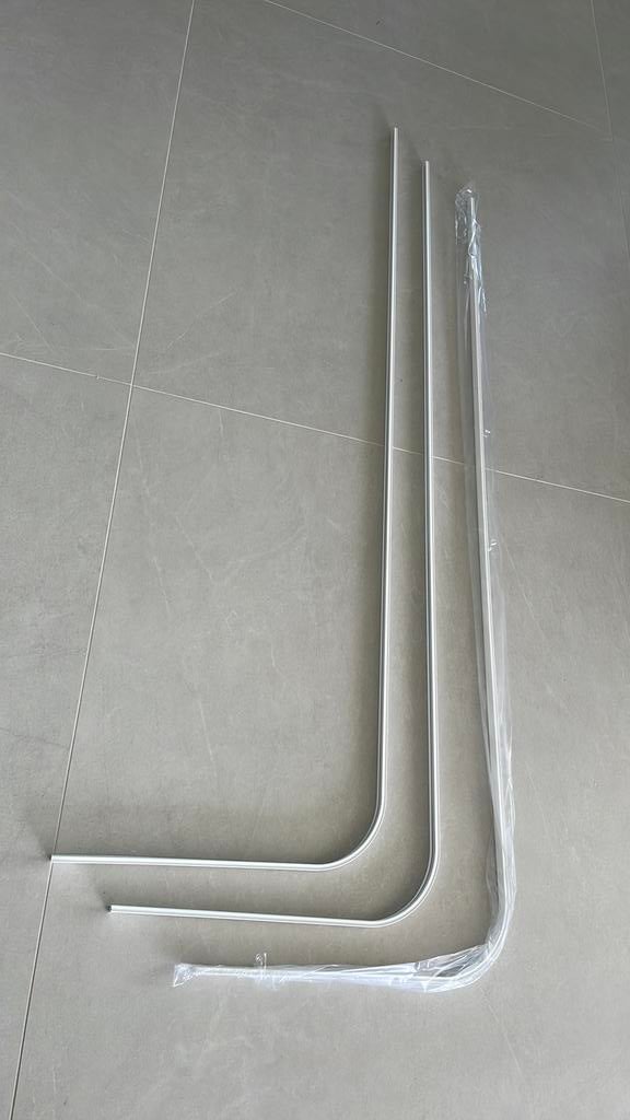 3 gordijnrails NIEUW, Ophalen, Wit, 150 tot 200 cm, Nieuw