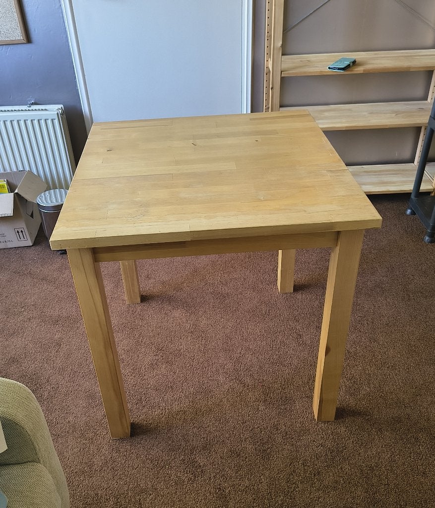 Ikea norden tafel, Ophalen, Gebruikt, 50 tot 100 cm, Vierkant