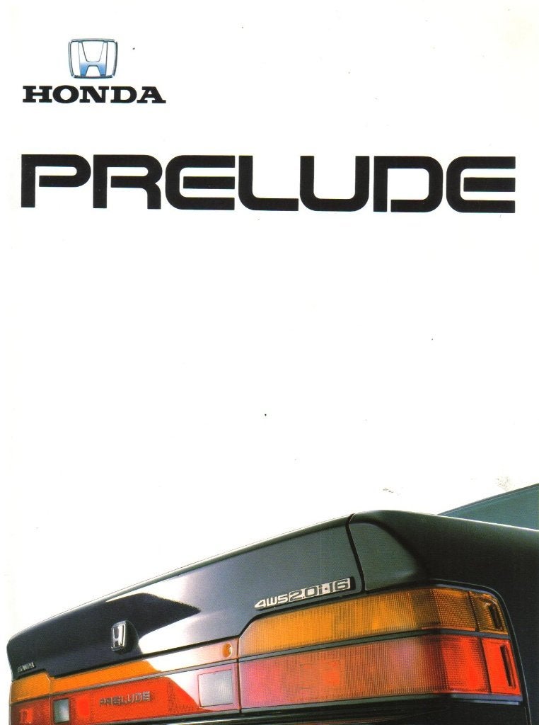 Brochure Honda Prelude 1987, Ophalen of Verzenden, Gelezen, Honda