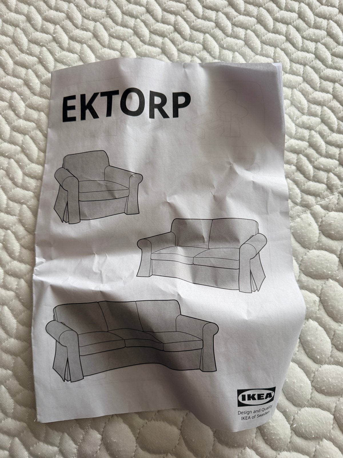 Nieuwe IKEA Ektorp fauteuil hoes - grijsgroen, Huis en Inrichting, Fauteuils, Ophalen, Nieuw, 75 tot 100 cm, Stof