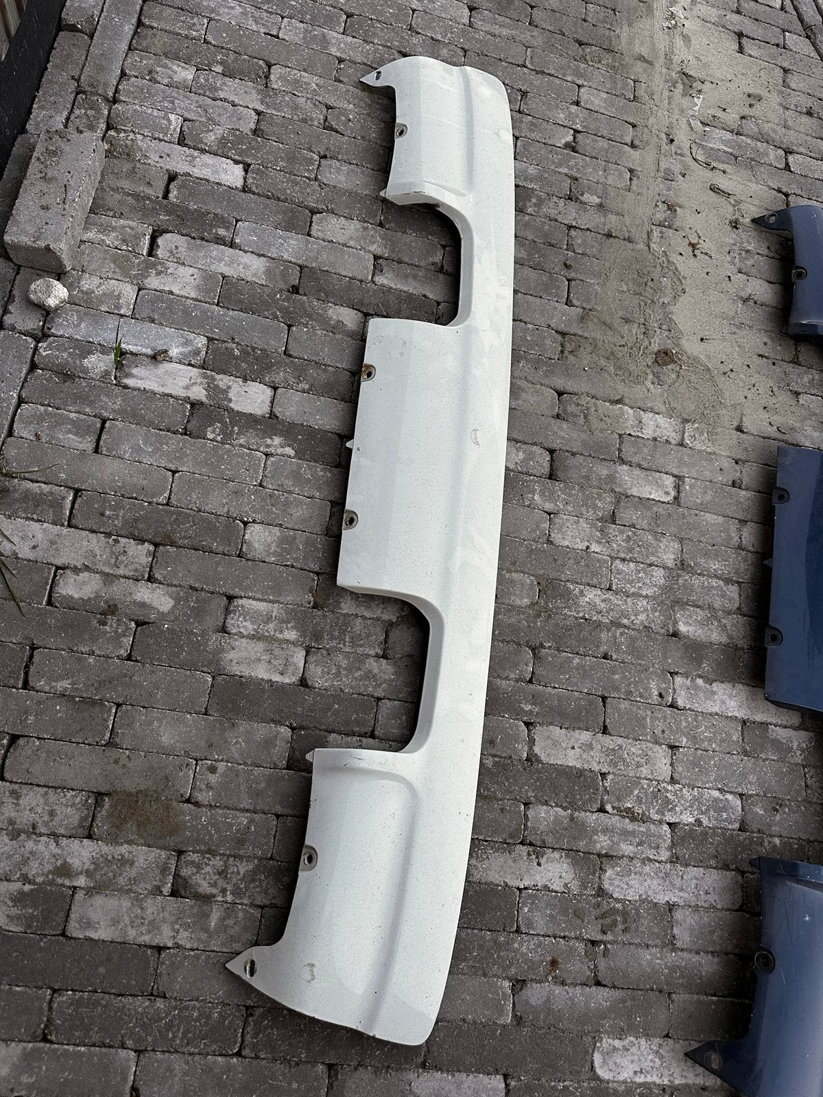BMW E46 M3 Diffuser Achterbumper Alpinweiss, Ophalen, Gebruikt, Achter, Bumper