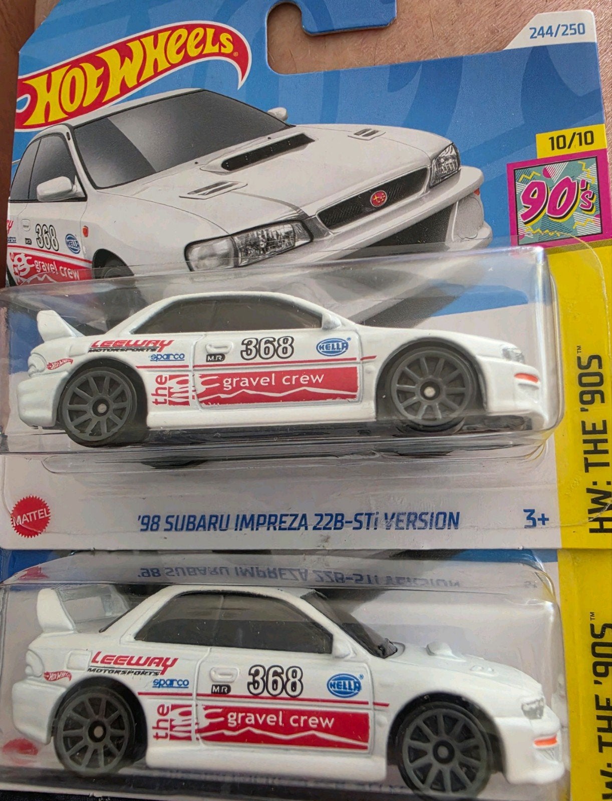 Hot Wheels '98 Subaru Impreza 22B-STI Version (2 stuks), Ophalen of Verzenden, Nieuw, Auto