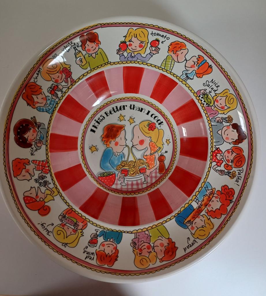 Blond Amsterdam Even Bijkletsen Diepe Schaal - 36 cm, Huis en Inrichting, Keuken | Servies, Ophalen, Blond Amsterdam, Nieuw, Schaal of Schalen