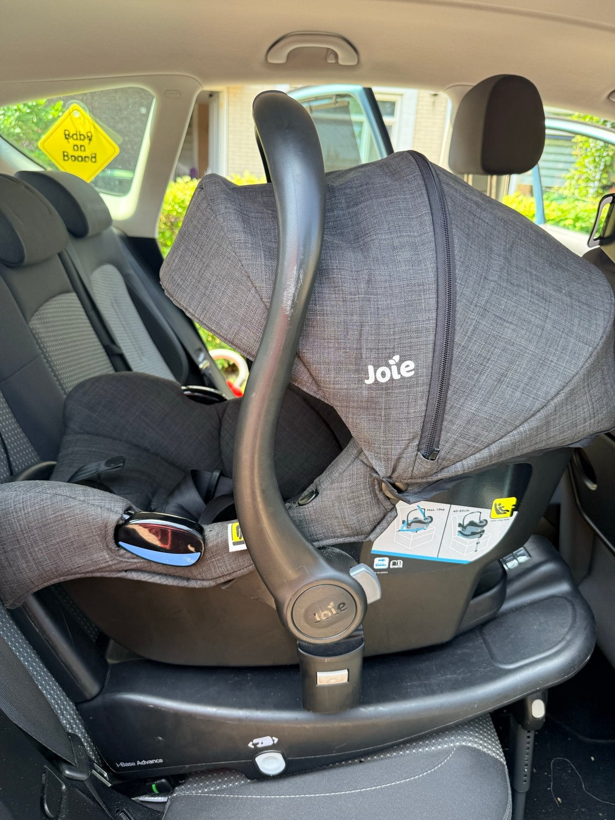 Joie I-Gemm 2 autostoel met easy base isofix, Kinderen en Baby's, Autostoeltjes, Gebruikt, Verstelbare rugleuning, Isofix, 0 t/m 13 kg