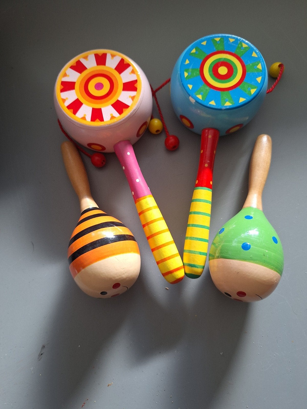 Houten muziekinstrumenten set voor baby's en peuters, Ophalen of Verzenden, Zo goed als nieuw
