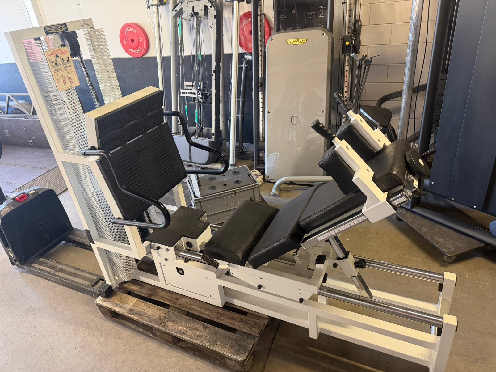 Technogym leg press 260 kg TOPSTAAT!, Ophalen, Technogym, ., Overige typen