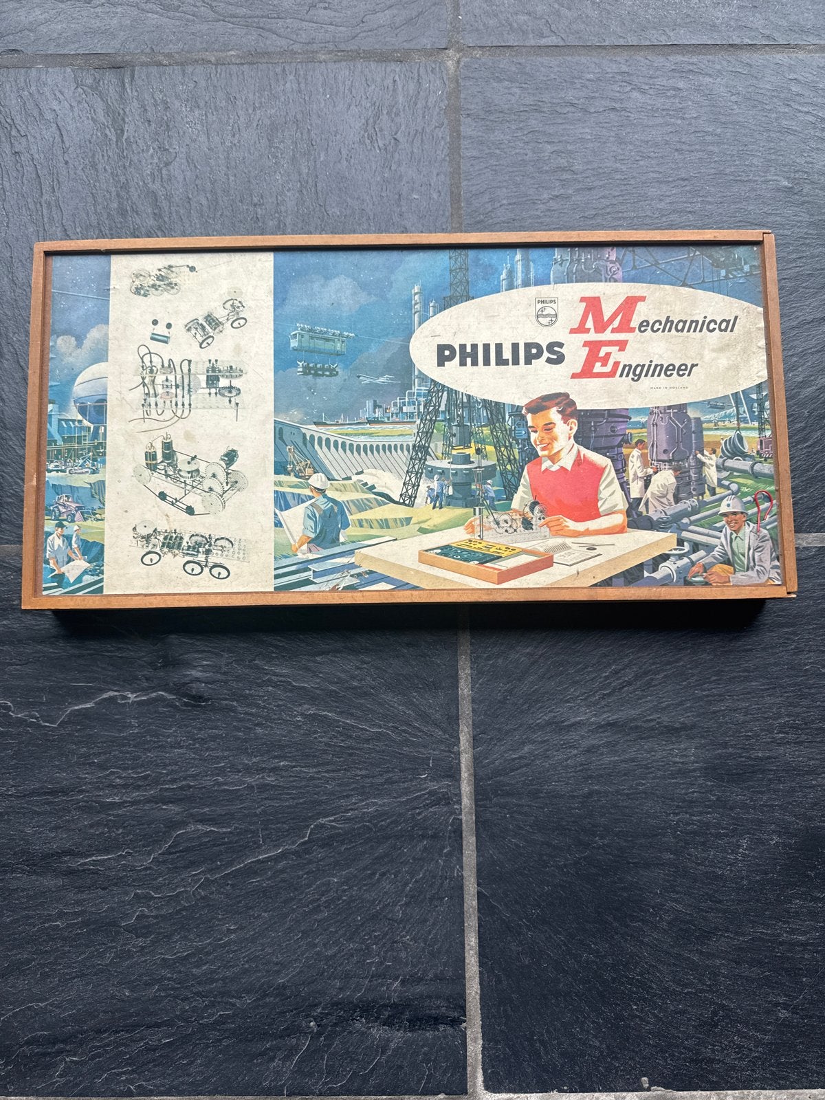 Philips Mechanical Engineer Bouwdoos - Vintage Speelgoed, Ophalen of Verzenden, Gebruikt, Bouwen