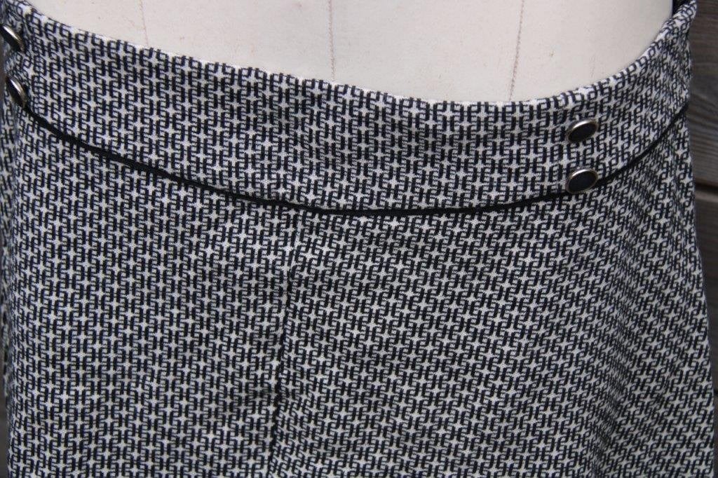 Rok creme/ zwart King Louie mt XL Vaste prijs, Zwart, Maat 46/48 (XL) of groter, Ophalen of Verzenden, Zo goed als nieuw