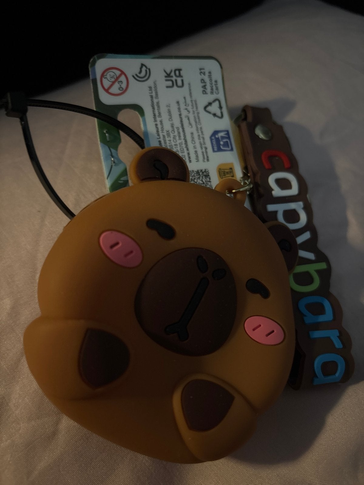 Leuke Capybara Sleutelhanger Portemonnee, Ophalen of Verzenden, Nieuw, Bruin, Overige merken