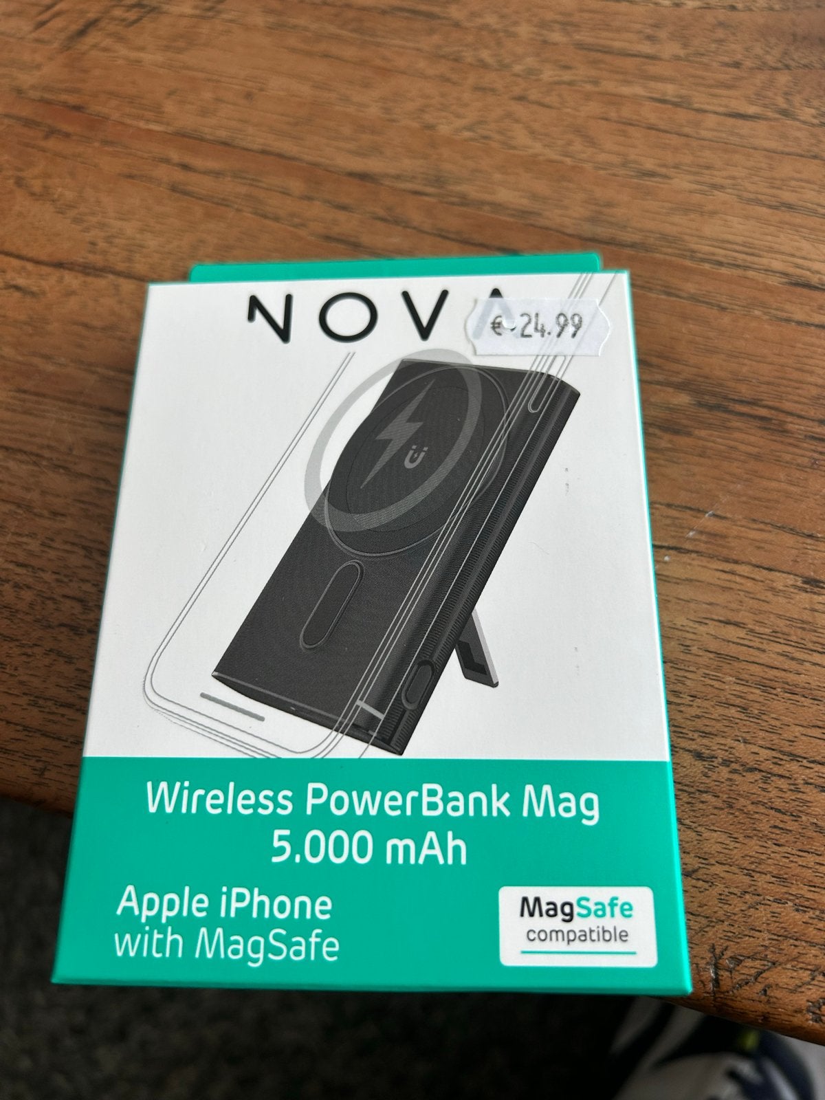 NOVA Draadloze PowerBank Mag 5.000 mAh MagSafe compatibel, Telecommunicatie, Ophalen of Verzenden, Nieuw