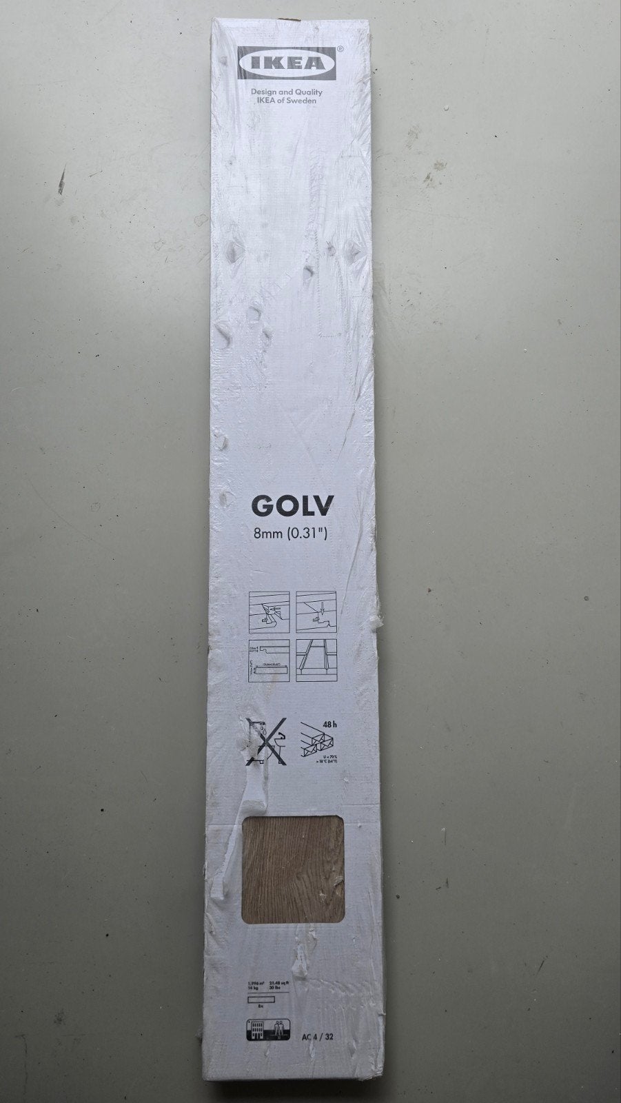 Mooie lichte laminaatvloer GOLV 30 m2 -Zo goed als nieuw, Doe-het-zelf en Verbouw, Vloerdelen en Plavuizen, Ophalen, 50 tot 150 cm