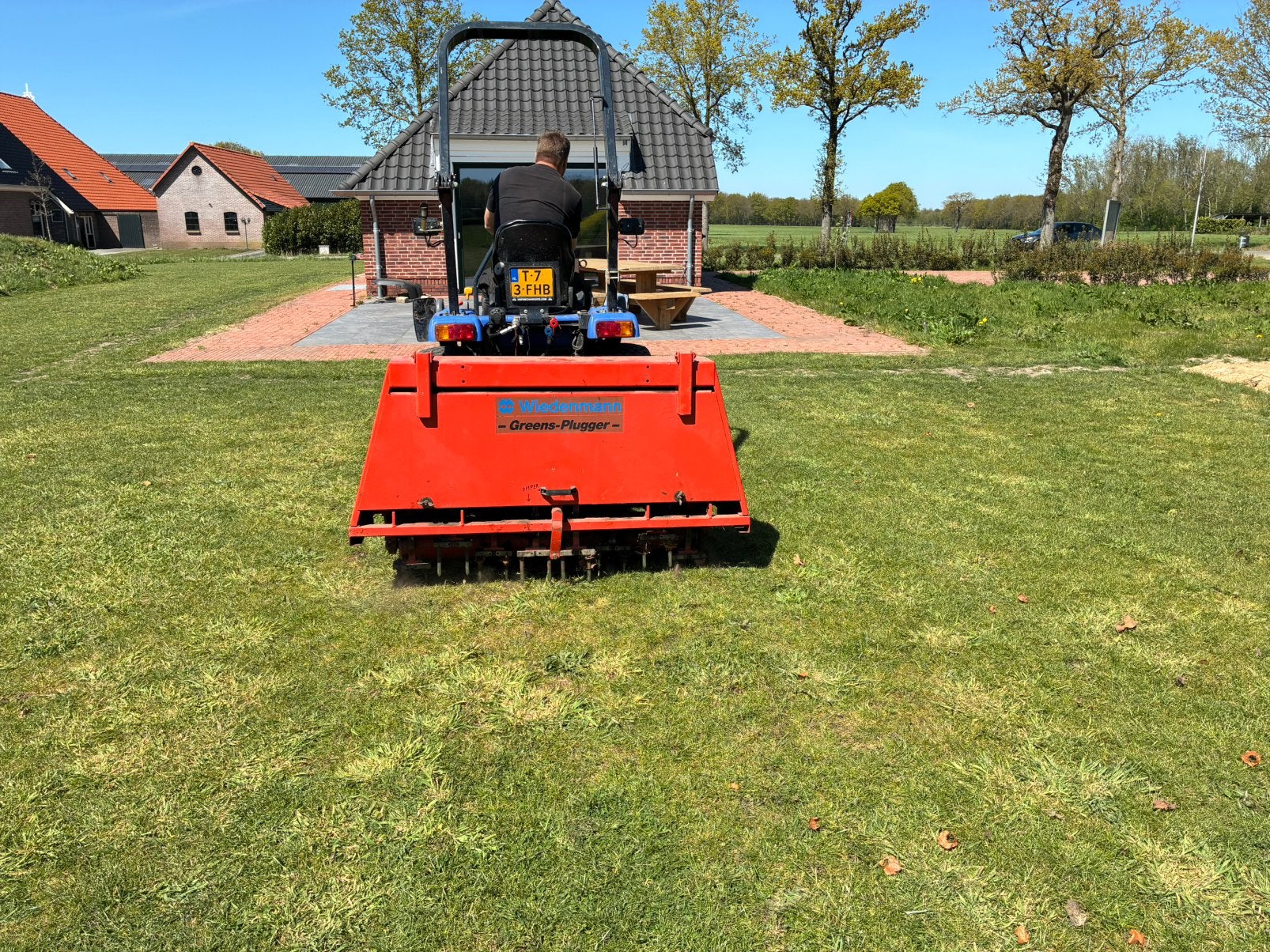 Vertidrain weideman rotorkopeg, Ophalen, Grondbewerking