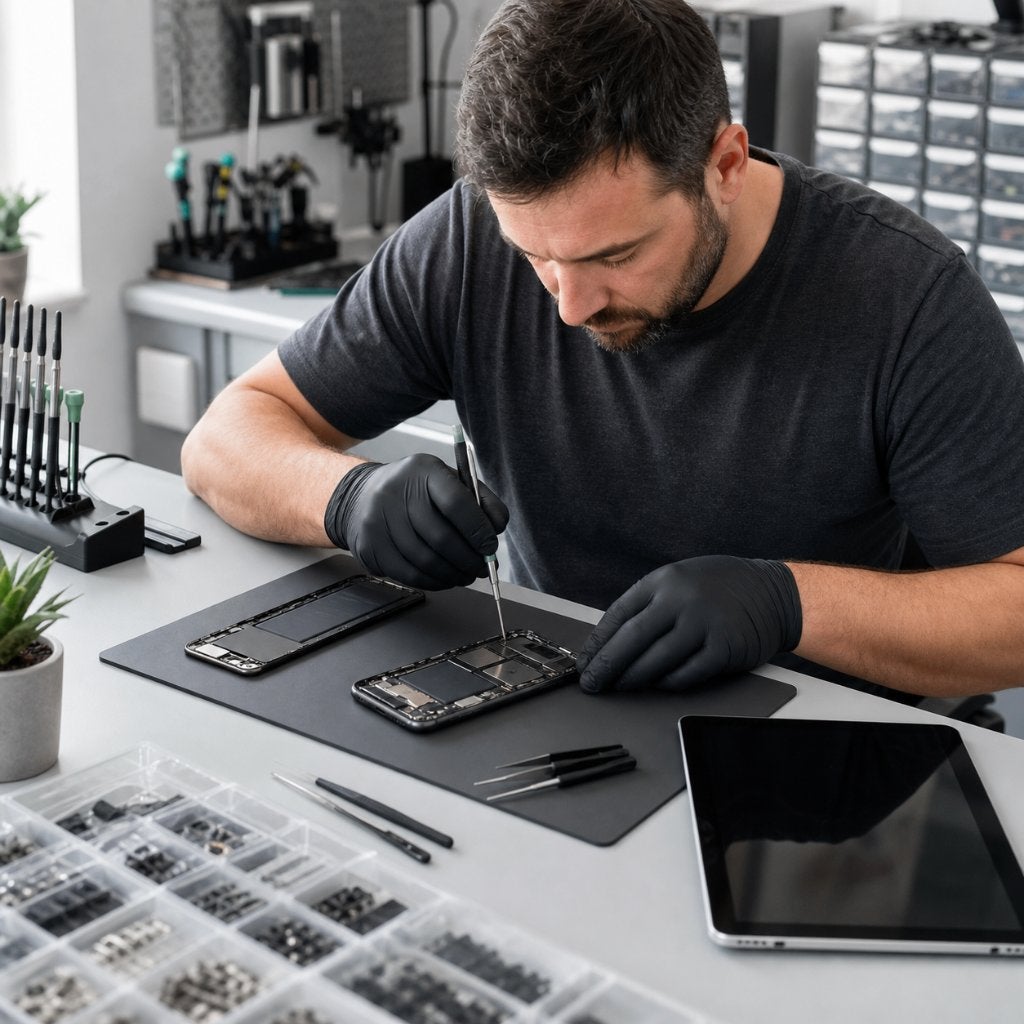 Telefoon & Tablet Reparatie –1 Uur service 6/12 maanden gar, Ophalen of Verzenden, Nieuw, Zwart, 128 GB