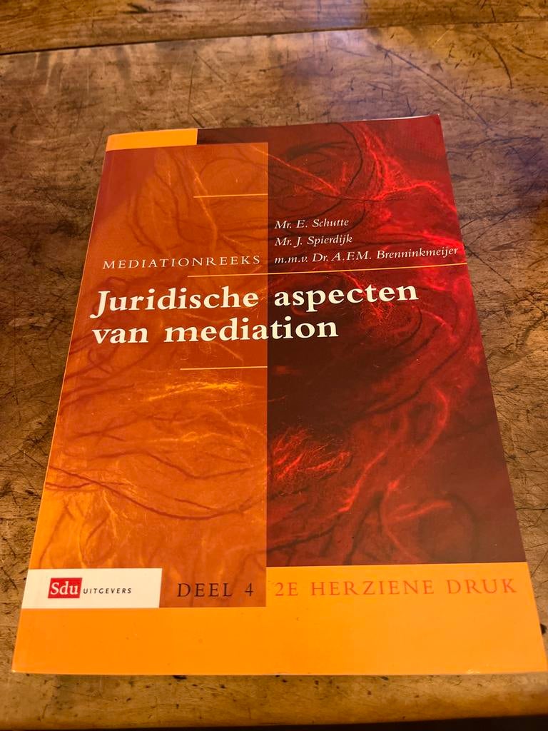 Juridische aspecten van mediation - Sdu Uitgevers, Boeken, Studieboeken en Cursussen, Ophalen of Verzenden, Gamma, Zo goed als nieuw