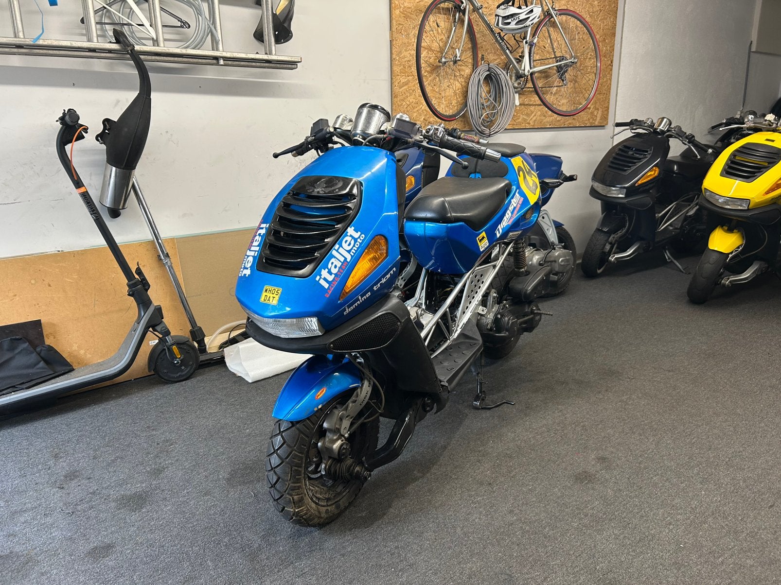 Italjet dragster 125cc twin blok op motorkenteken, Fietsen en Brommers, Scooters | Overige merken, Ophalen, Gebruikt, Benzine