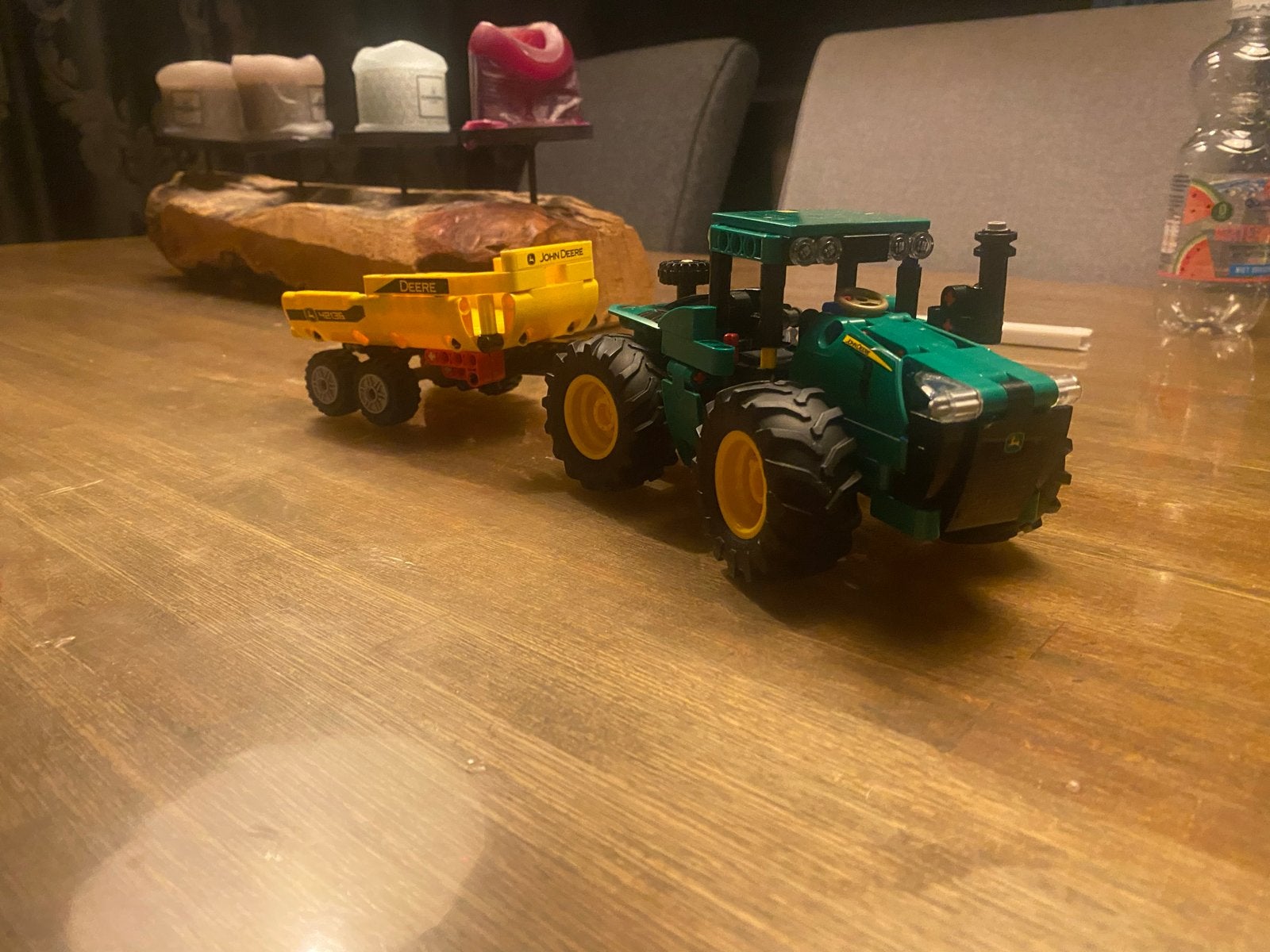 Lego Technic John Deere 9620R 4WD Tractor met aanhanger, Ophalen of Verzenden, Zo goed als nieuw, Overige merken