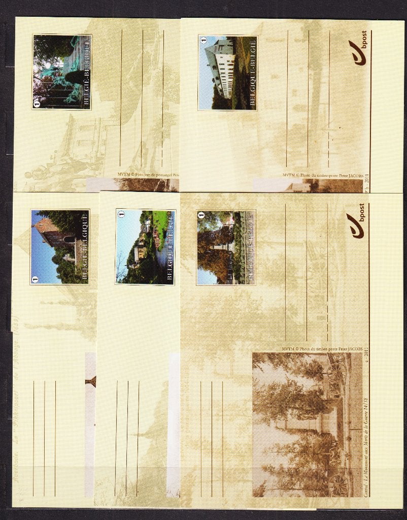 België 2011 Geïllustreerde briefkaarten BK212-BK222 **, Postzegels en Munten, Ophalen, Postfris, Postfris