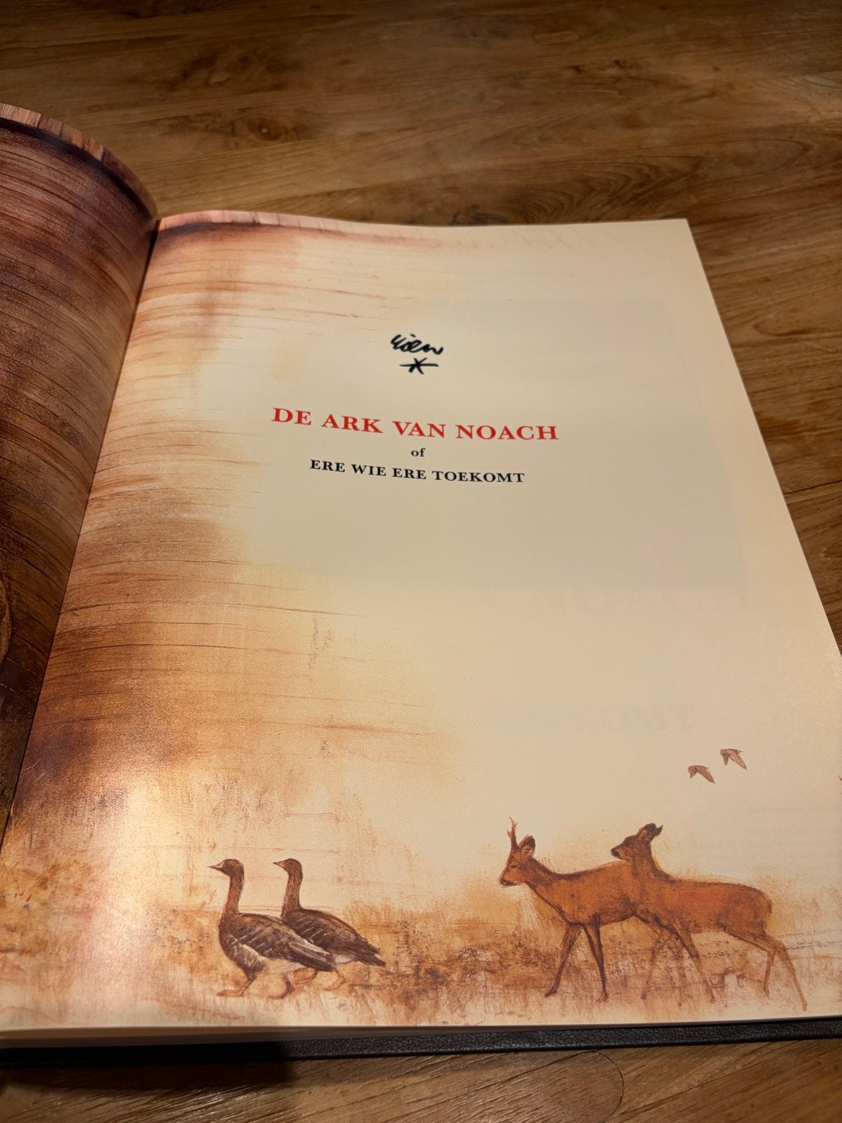De Ark van Noach - Rien Poortvliet - Geïllustreerd Boek, Boeken, Ophalen of Verzenden, Zo goed als nieuw, Plaatjesalbum