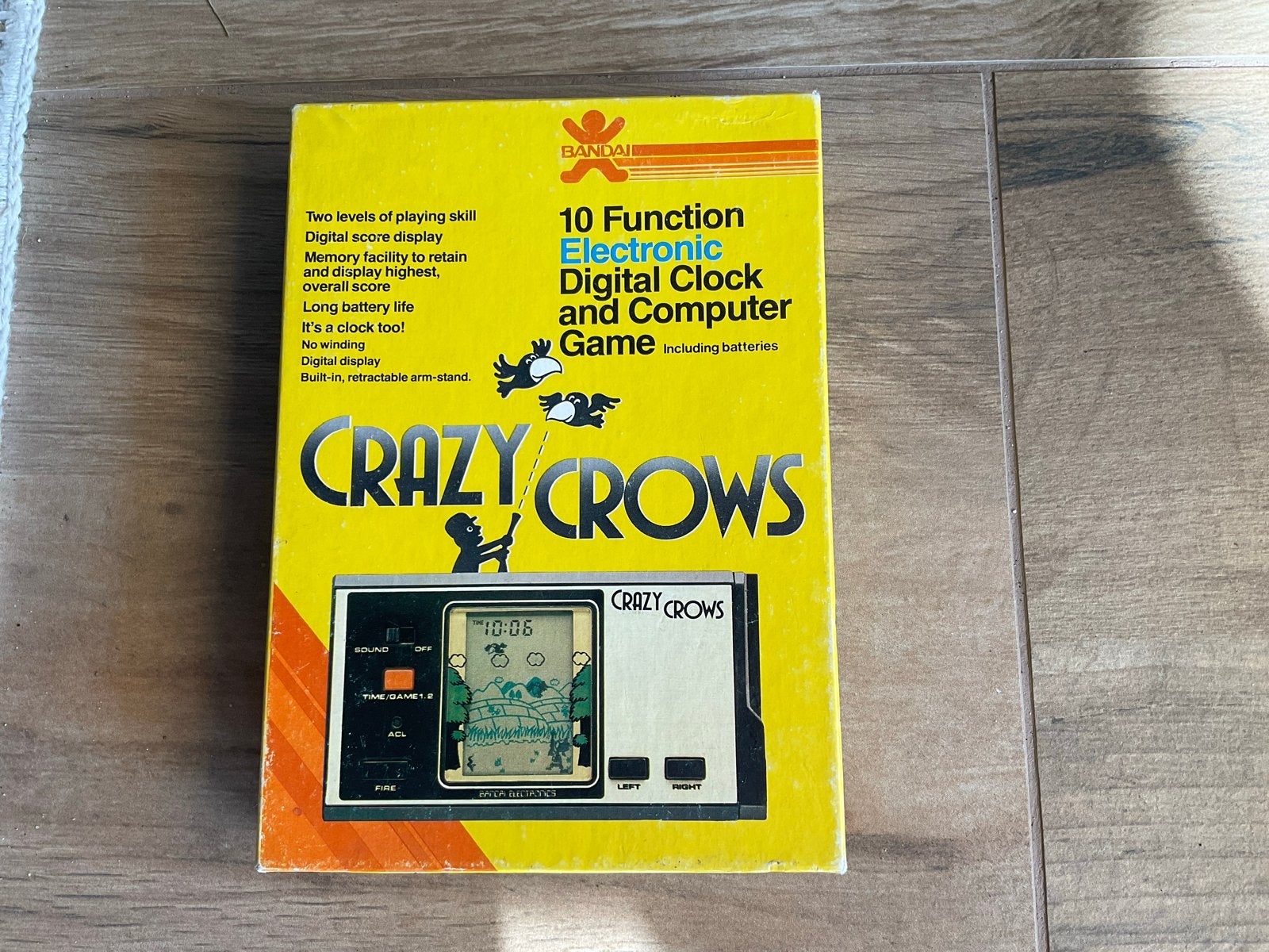 Bandai Crazy Crows LCD Handheld Game (Vintage), Spelcomputers en Games, Spelcomputers | Overige, Ophalen, Overige merken, Gebruikt