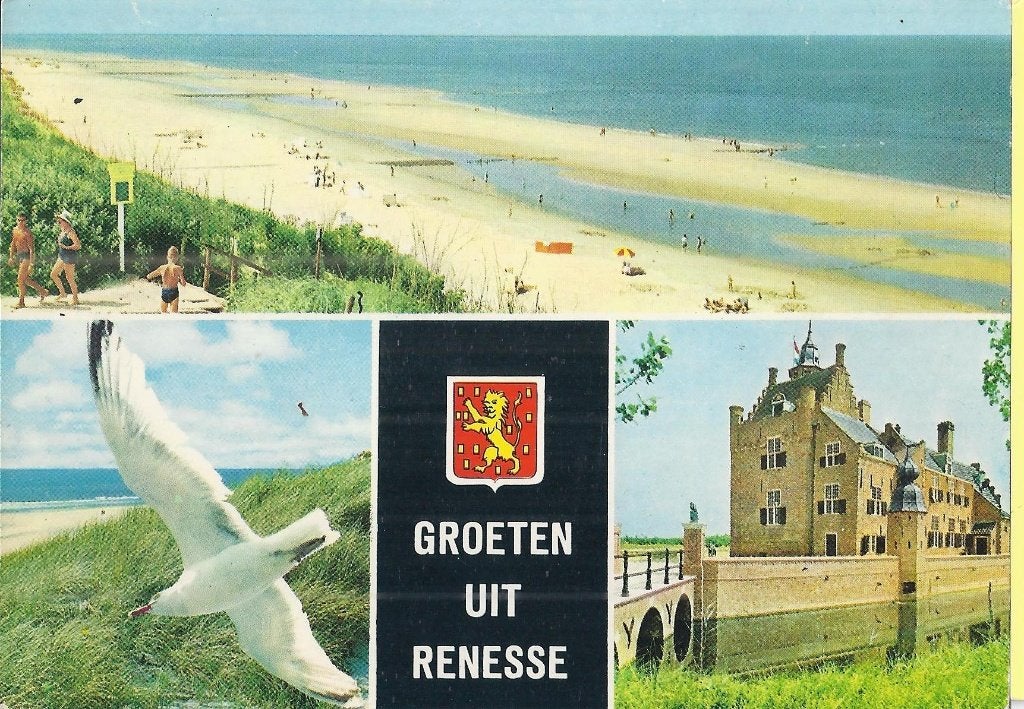 M23 Ongelopen ansichtkaart groeten uit renesse, Ophalen of Verzenden, 1980 tot heden, Ongelopen
