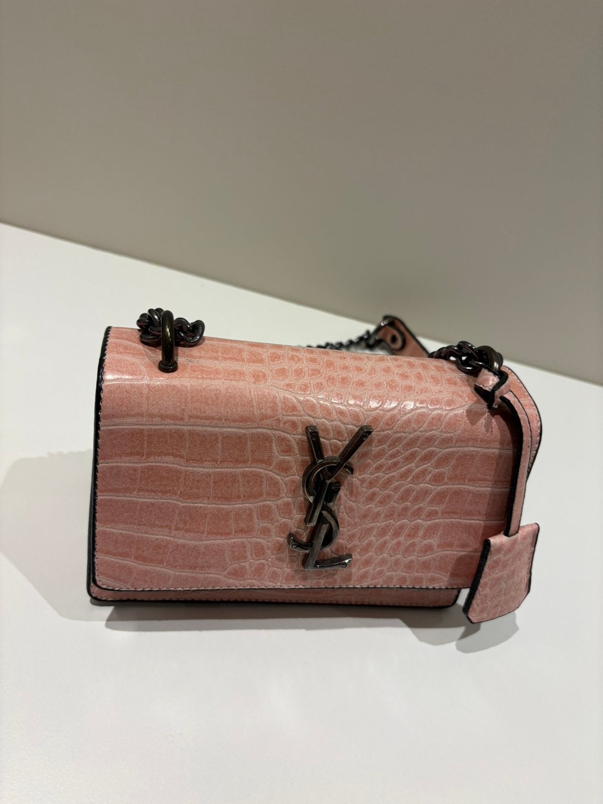 YSL TAS, Ophalen of Verzenden, Zo goed als nieuw, Roze