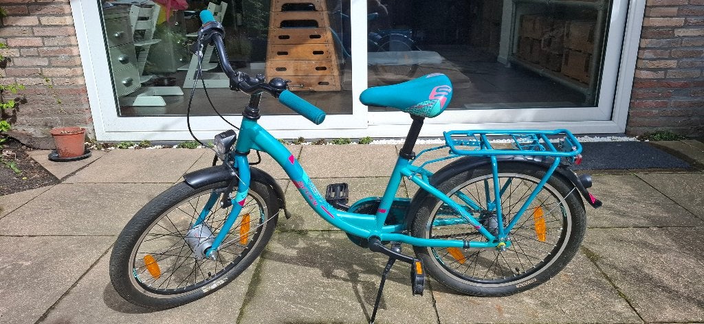 Scool ChiX Kinderfiets (blauw / 20"), Ophalen, 20 inch of meer, Gebruikt, Velgrem