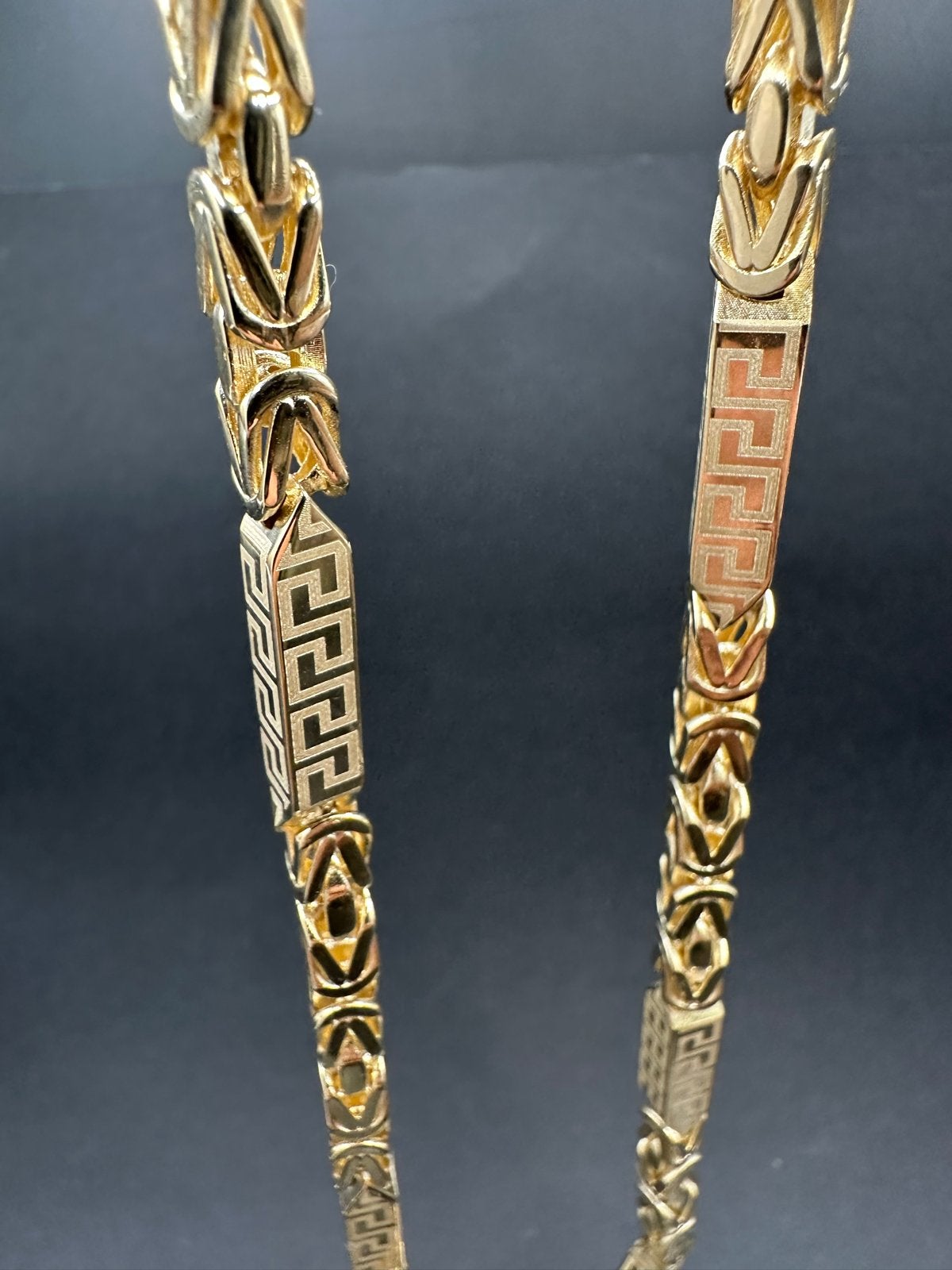 14k Gouden Koningsketting met Meandros Bewerking - Nieuw, Sieraden, Tassen en Uiterlijk, Kettingen, Ophalen of Verzenden, Nieuw