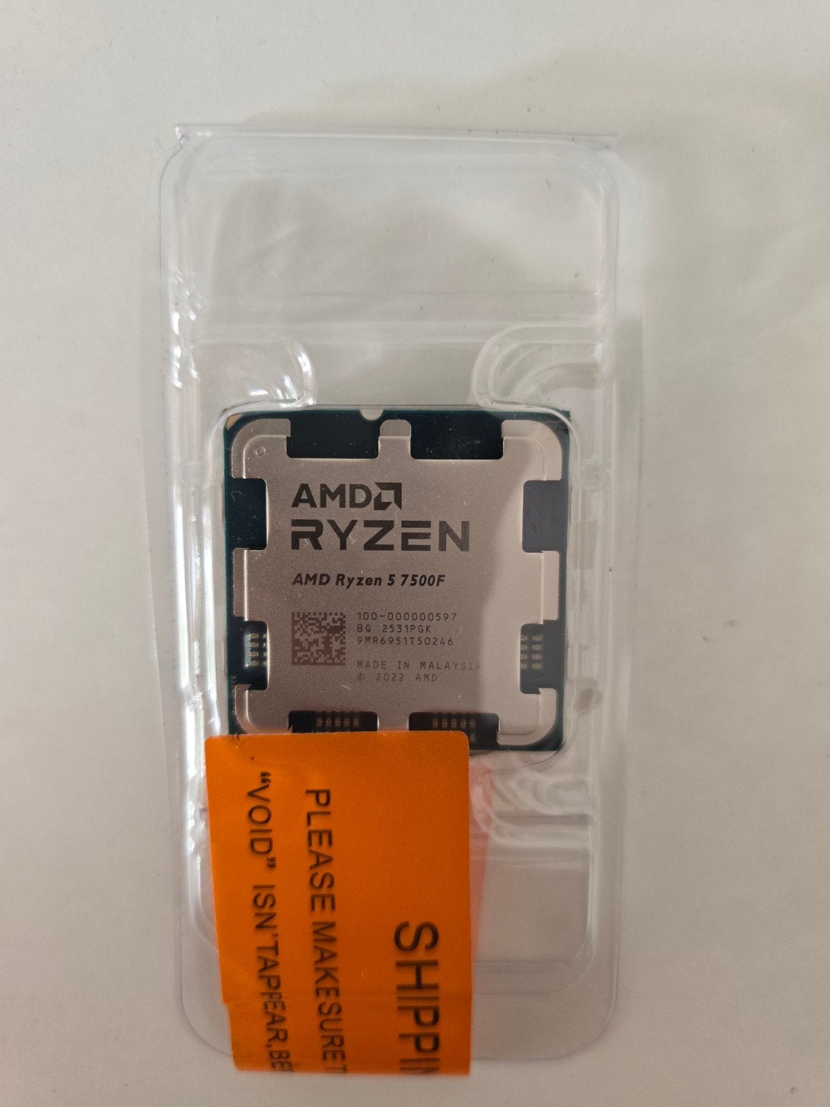 AMD Ryzen 5 7500F Zen 4 CPU, Computers en Software, 6-core, Zo goed als nieuw, 4 Ghz of meer, Socket AM5