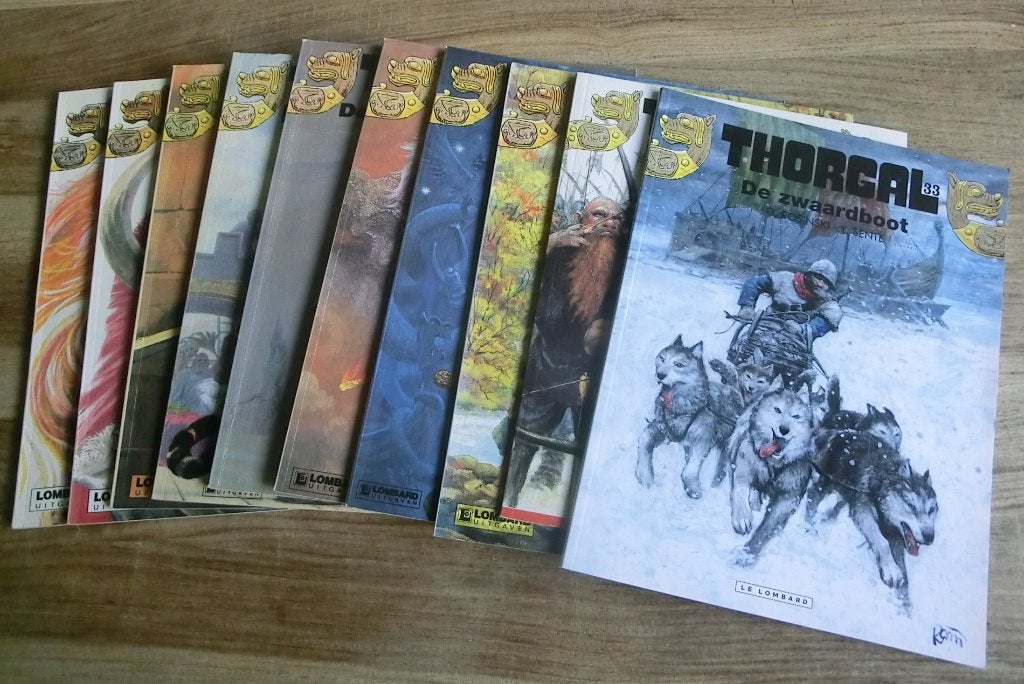 10 stripboeken uit de reeks van Thorgal, Boeken, Meerdere stripboeken, Ophalen of Verzenden, Gelezen