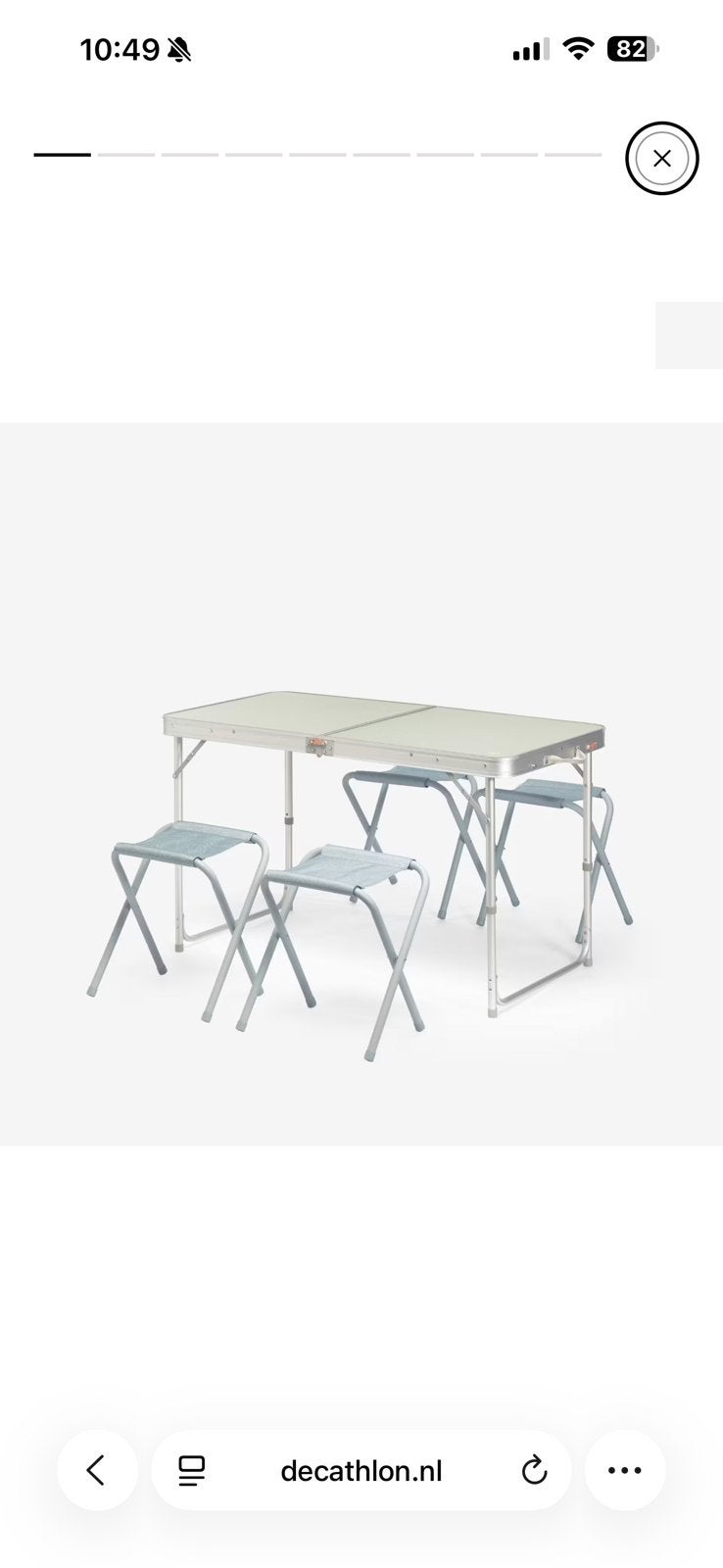 Camping tafel, Ophalen, Zo goed als nieuw, Campingtafel