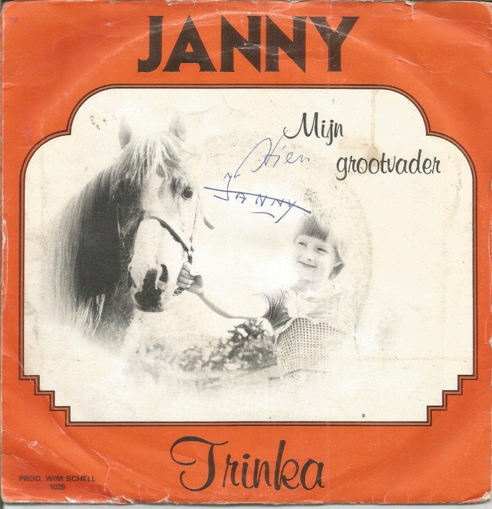 Janny – Trinka / Mijn Grootvader (1981), Fotohoes, Overige formaten, Ophalen of Verzenden, Zo goed als nieuw