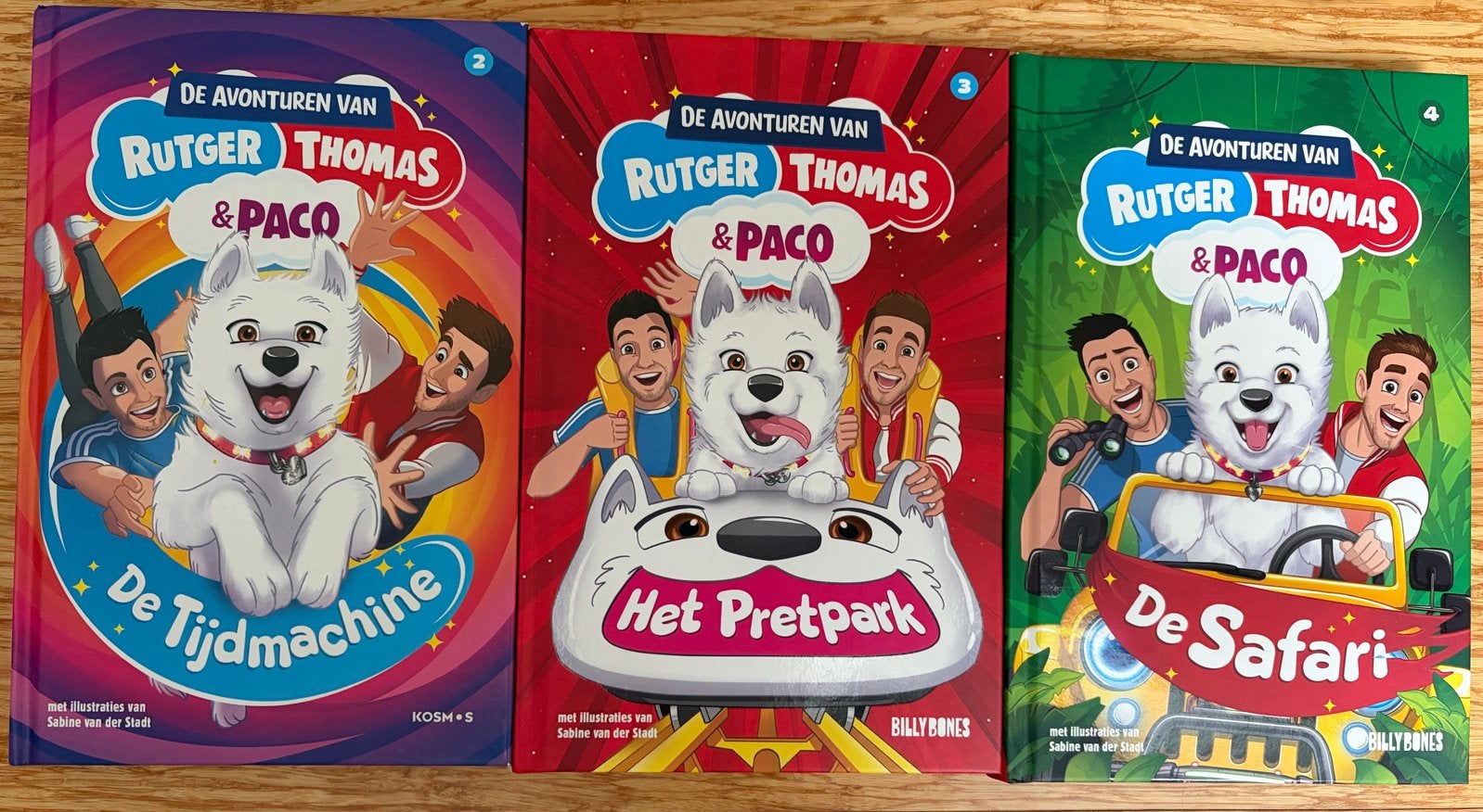 De Avonturen van Rutger, Thomas & Paco - 3 Boeken, Ophalen of Verzenden, Zo goed als nieuw, Fictie algemeen