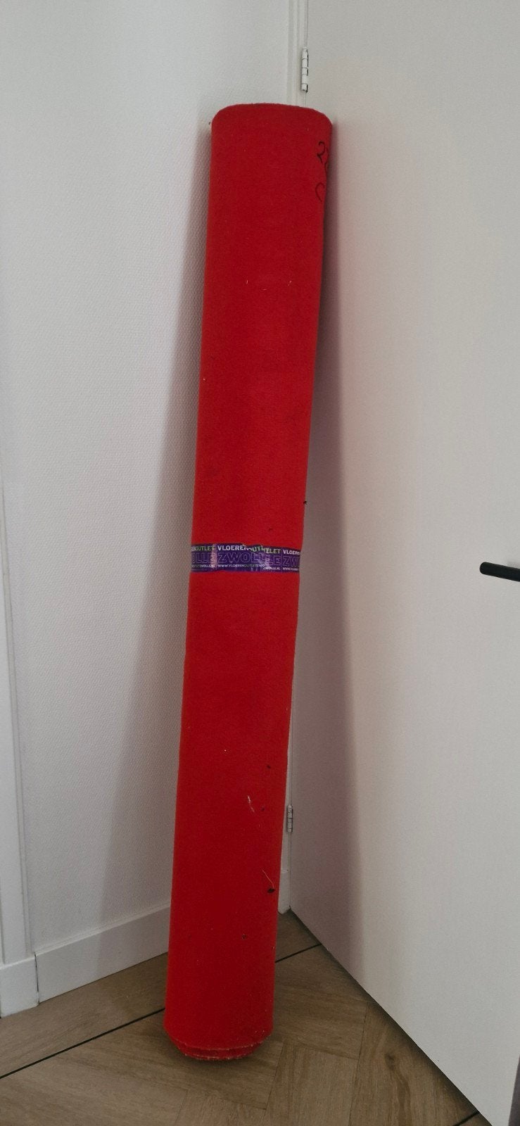 Rode loper / rood tapijt - 220x175 cm, Gebruikt, 150 tot 200 cm, 200 cm of meer, Ophalen of Verzenden