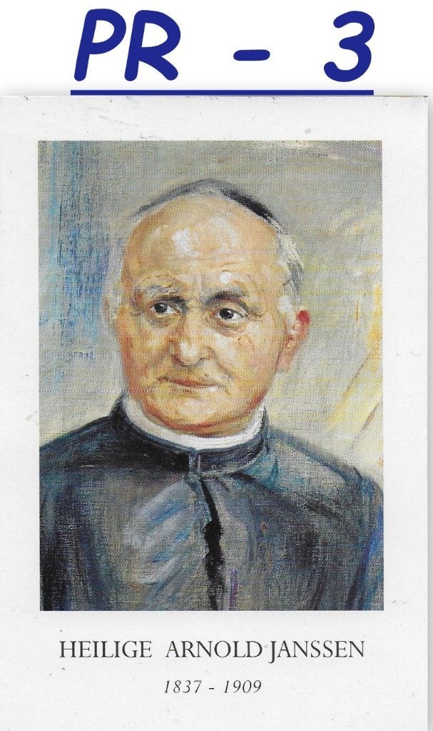 pr3 Prentje Heilige Arnold Janssen 1837 / 1909, Ophalen of Verzenden, Zo goed als nieuw, Kaart of Prent