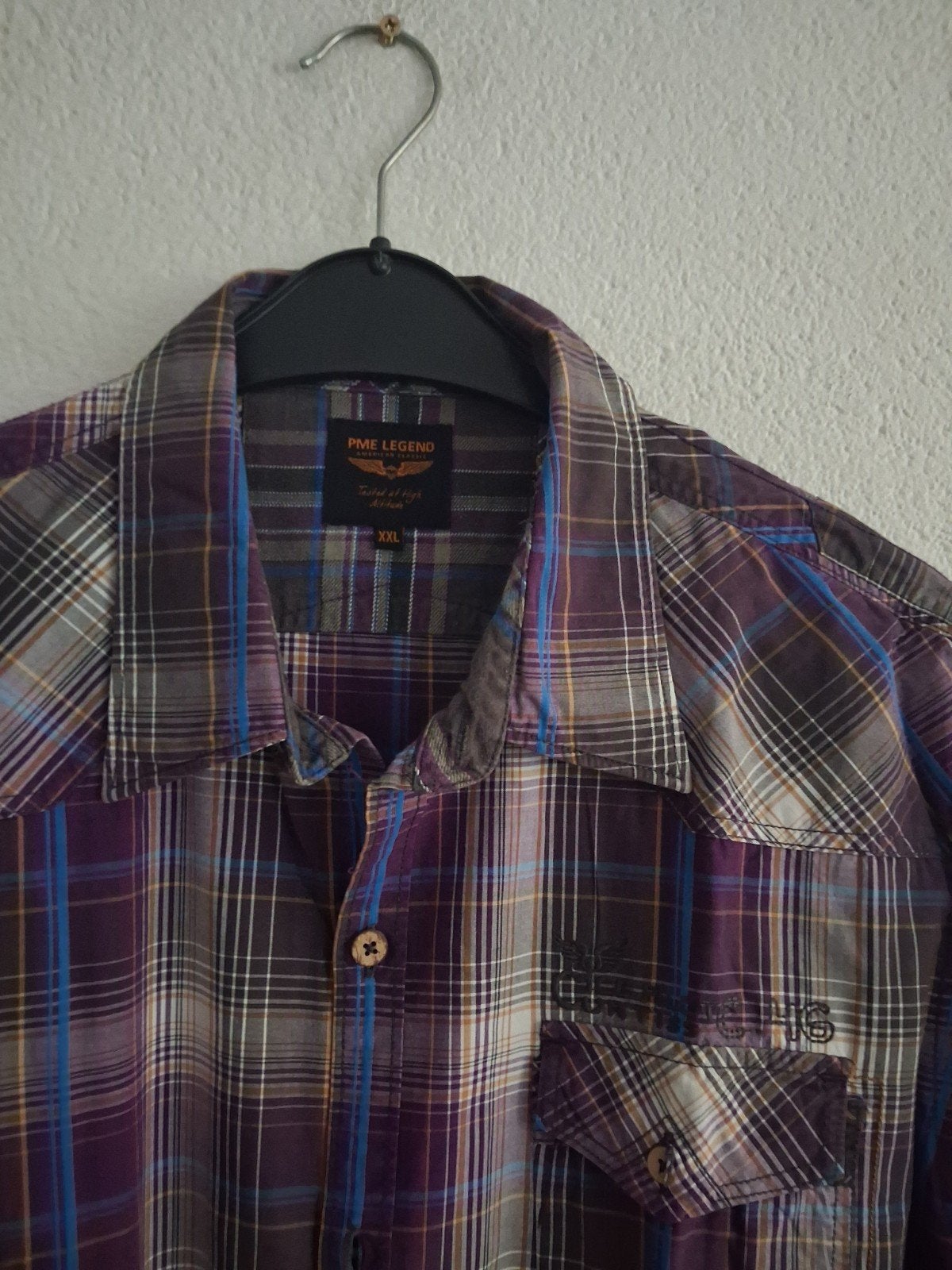 PME Legend geruit overhemd XXL, Kleding | Heren, Meerkleurig, Ophalen of Verzenden, Zo goed als nieuw, PME Legend