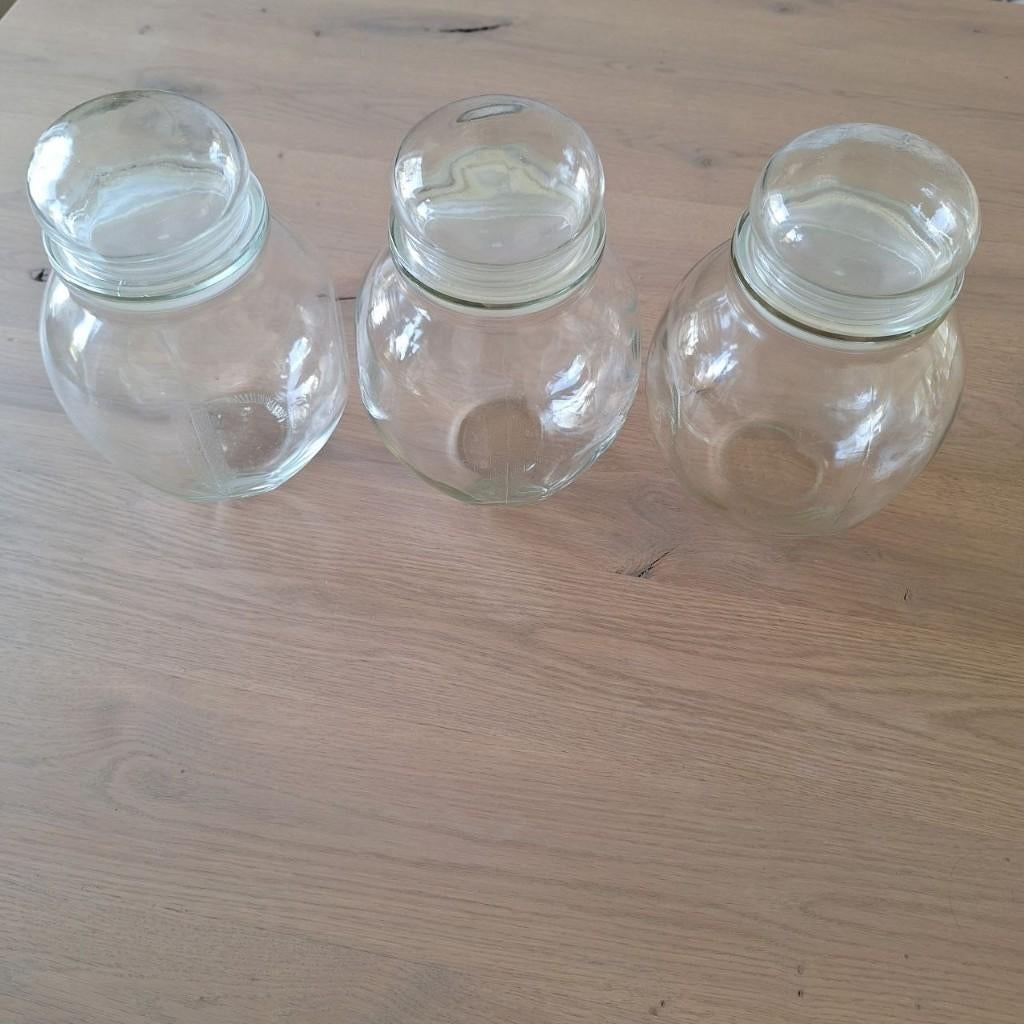 Oud Hollandse snoepjespotten uit de jaren '70, Ophalen, Gebruikt, Glas, Pot, Bus of Blik