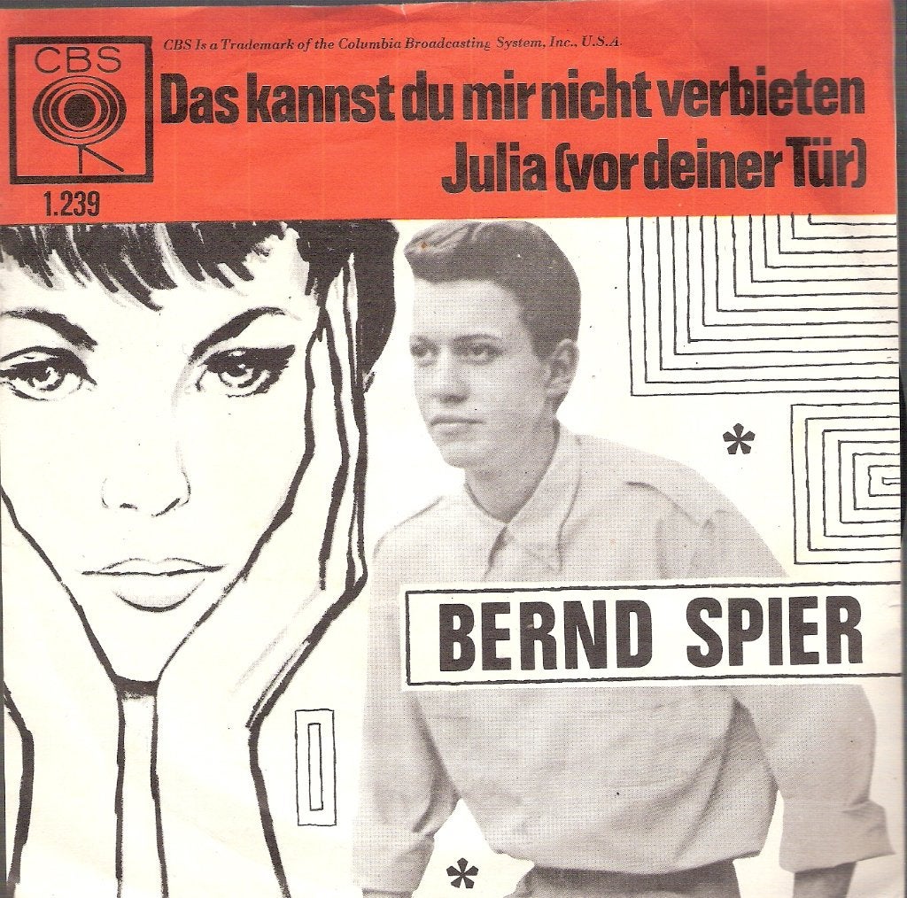 Bernd Spier-Das kannst du mir nicht verbieten & Julia-1963, Ophalen, Gebruikt, Pop