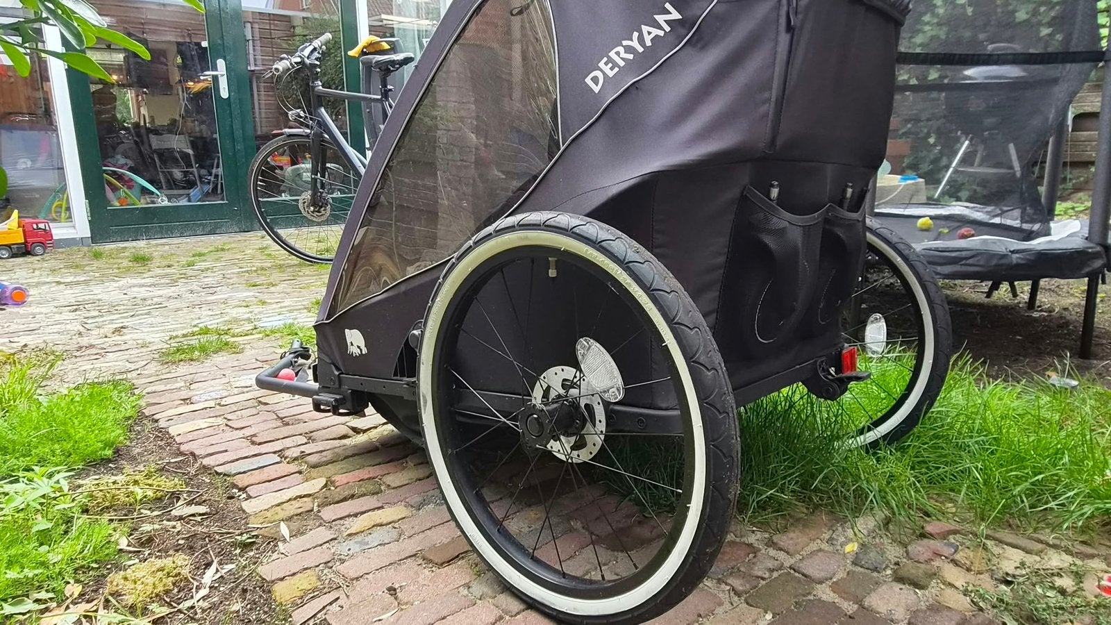 Deryan Fietskar V2, Ophalen, Zo goed als nieuw, Kinderkar, 40 tot 60 kg