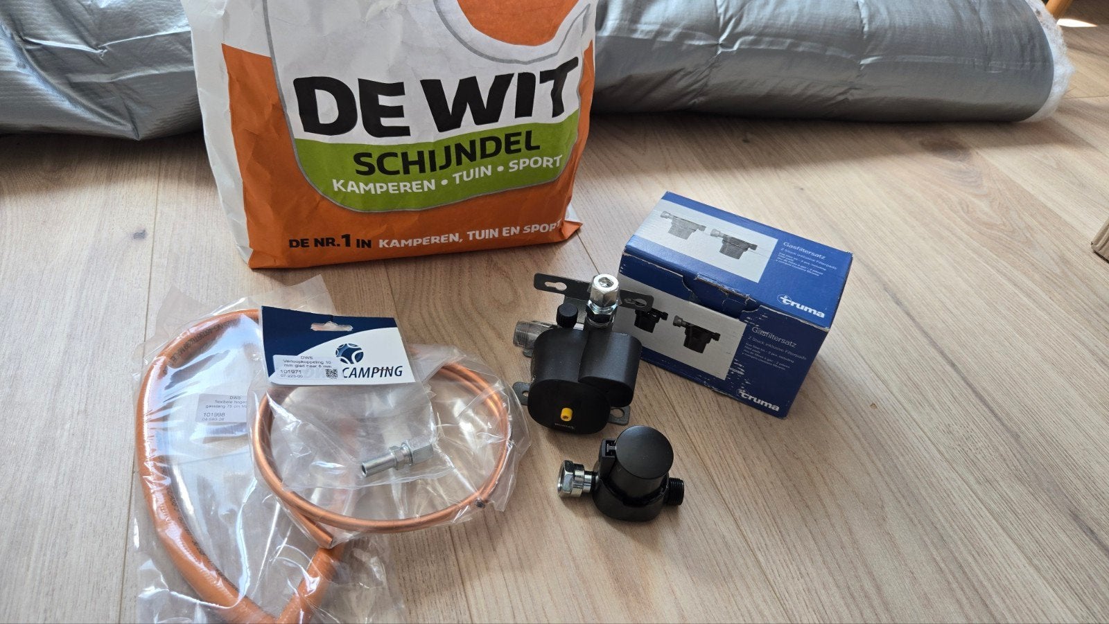 Complete Truma MonoControl CS (2023) set + Gasfilter, slang, Ophalen of Verzenden, Zo goed als nieuw