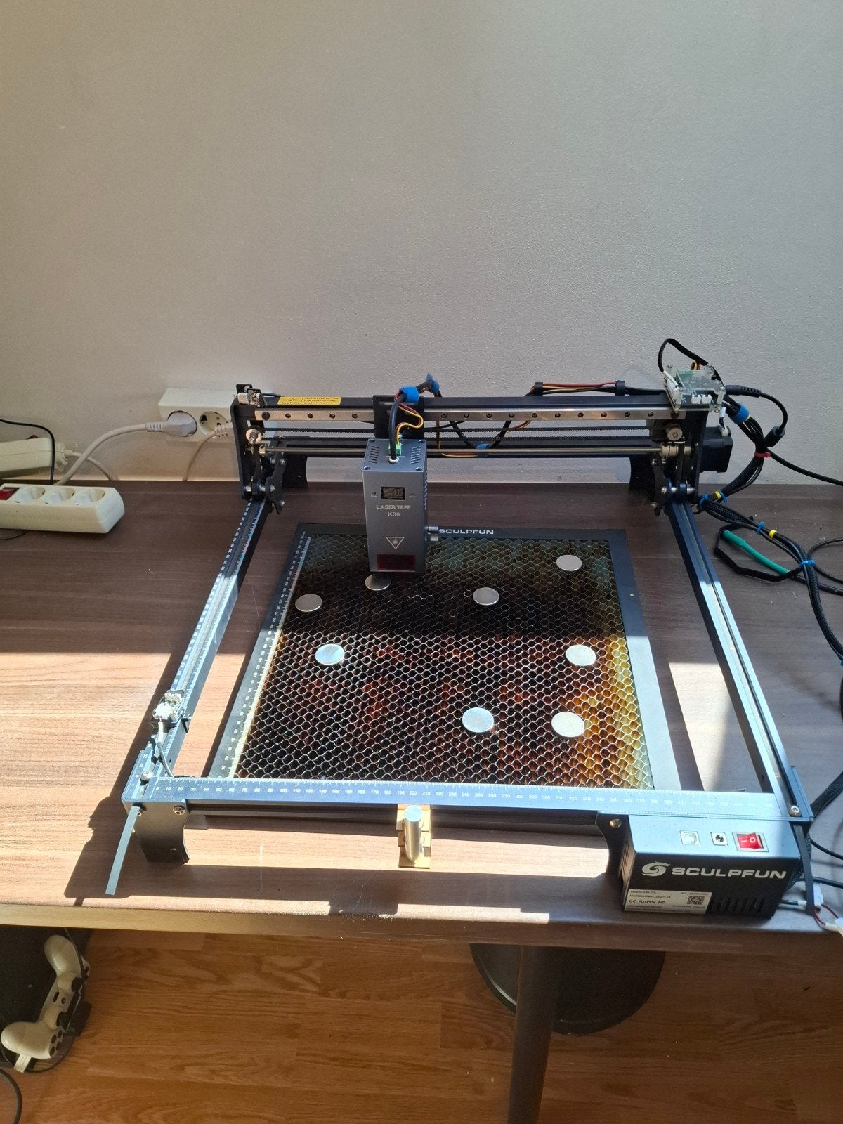 Sculpfun S30 Pro Lasergraveermachine met accessoires, Overige thema's, Hout, Zo goed als nieuw, Machine