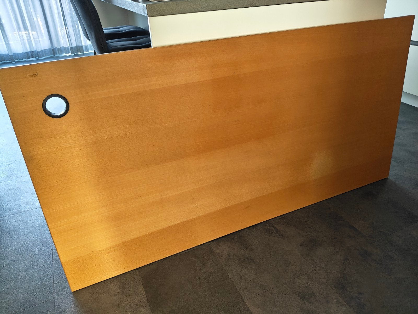Bureaublad 160x80, Ophalen, 160 cm, Gebruikt, Kabelgoot