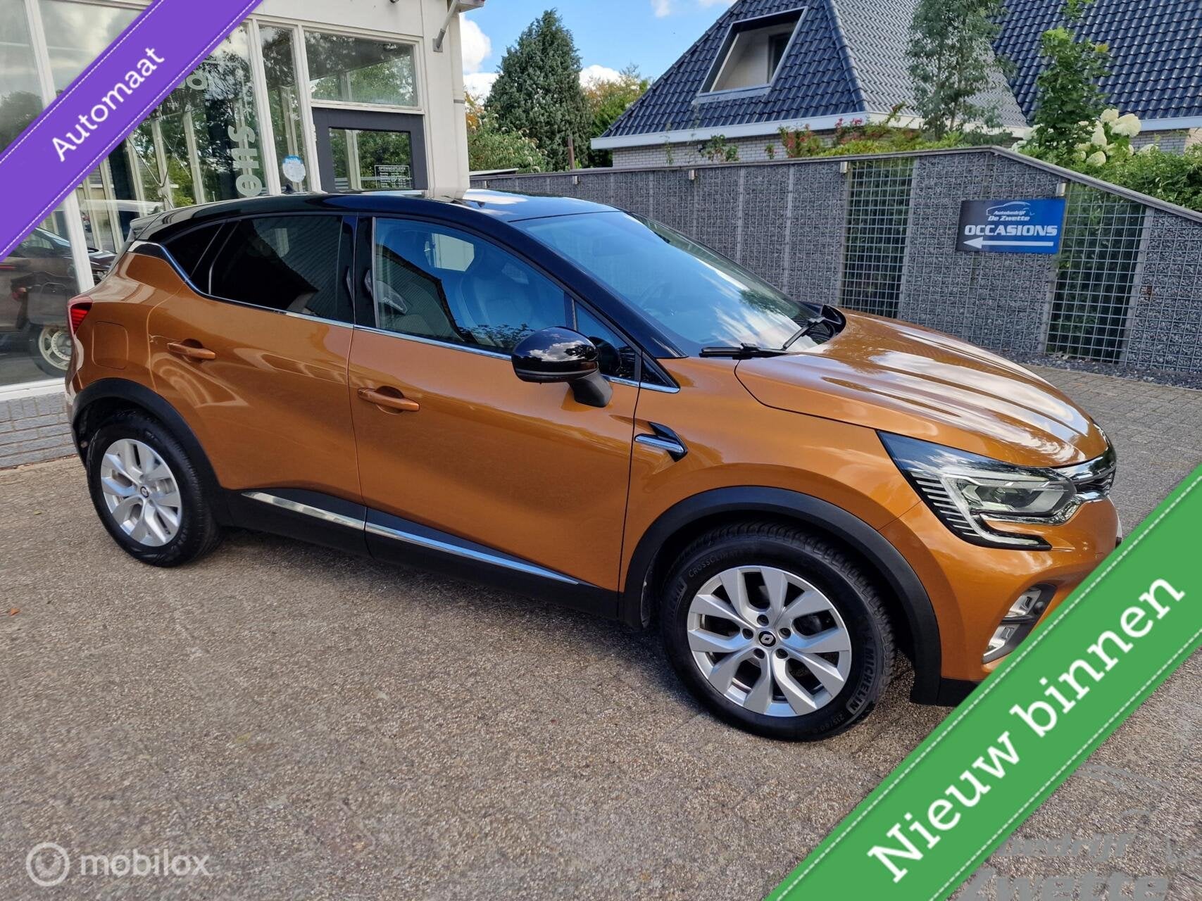 Renault Captur 1.3 TCe 140 Intens automaat, Auto's, Dealer onderhouden, Gebruikt, Leder en Stof, Bedrijf