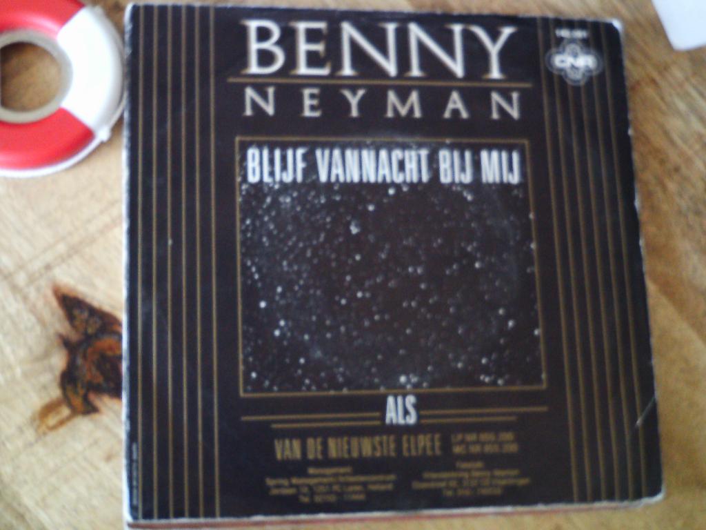 benny neyman - blijf vannacht bij mij 24mei, 7 inch, Ophalen of Verzenden, Nederlandstalig, Single