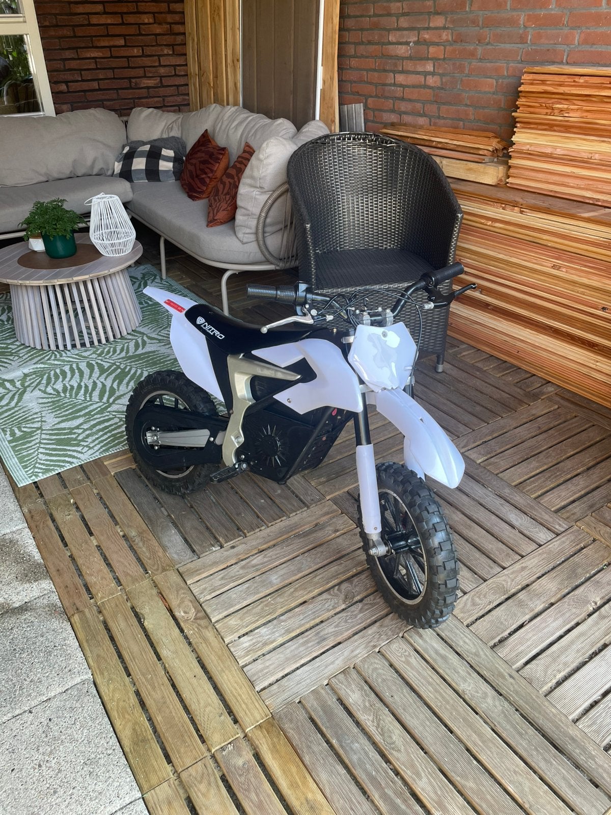 Electrische nitro minibike, Fietsen en Brommers, Minibikes, Midibikes en Pitbikes, Ophalen, Zo goed als nieuw, Overige typen
