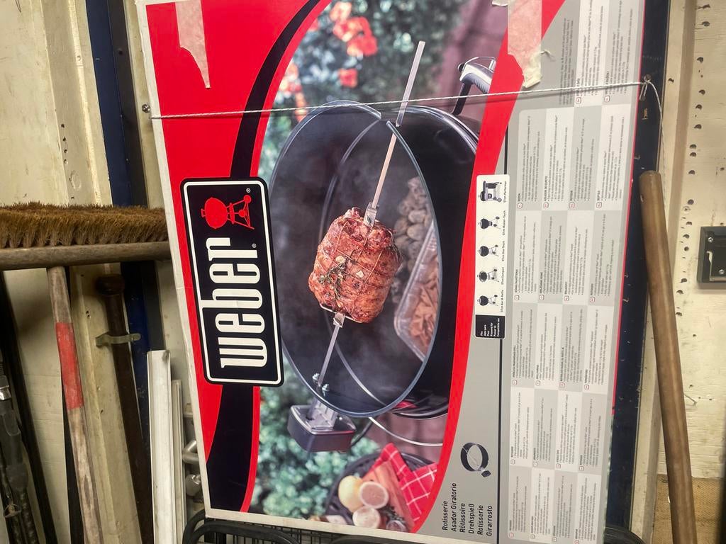 Weber Rotisserie - Nieuw in doos - Voor 57 cm barbecue, Ophalen of Verzenden, Nieuw