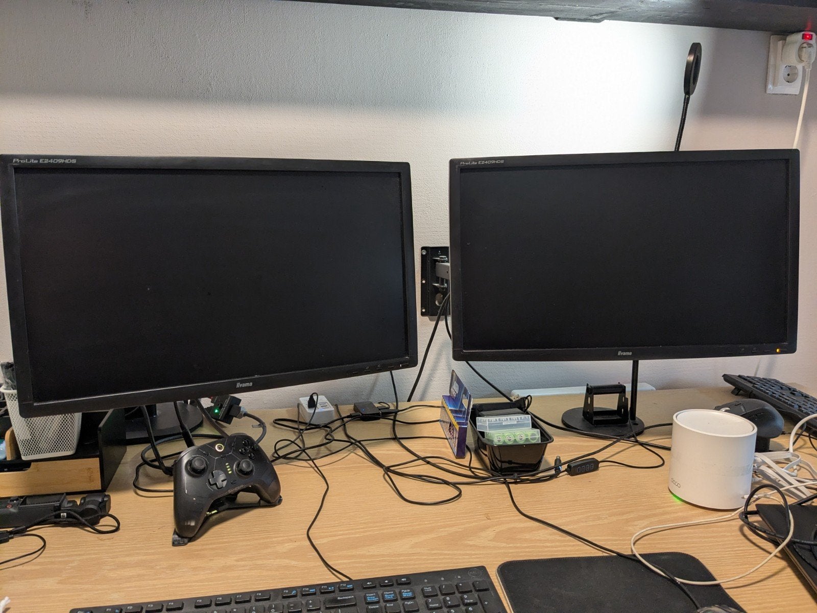 2x iiyama ProLite 24" Full HD Monitor – Gaming – Dual Setup, DVI, Gebruikt, Iiyama, Full HD